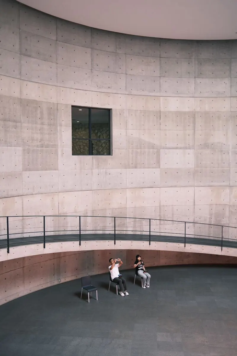 Concrete interior at Benesse Art Site, Naoshima